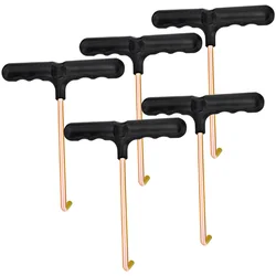 Cadarço Key Hooks Drawstrings, rolo extratores, portátil, sapato de skate, suprimentos, 5 pcs