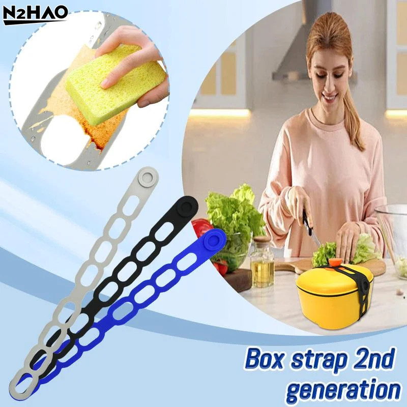 3Pcs Silicone Pot Lid Elastic Band Reusable Lunch Box Strap Holder Suitable Universal Clay Pots Curtains Bowls Latch Strap Ties