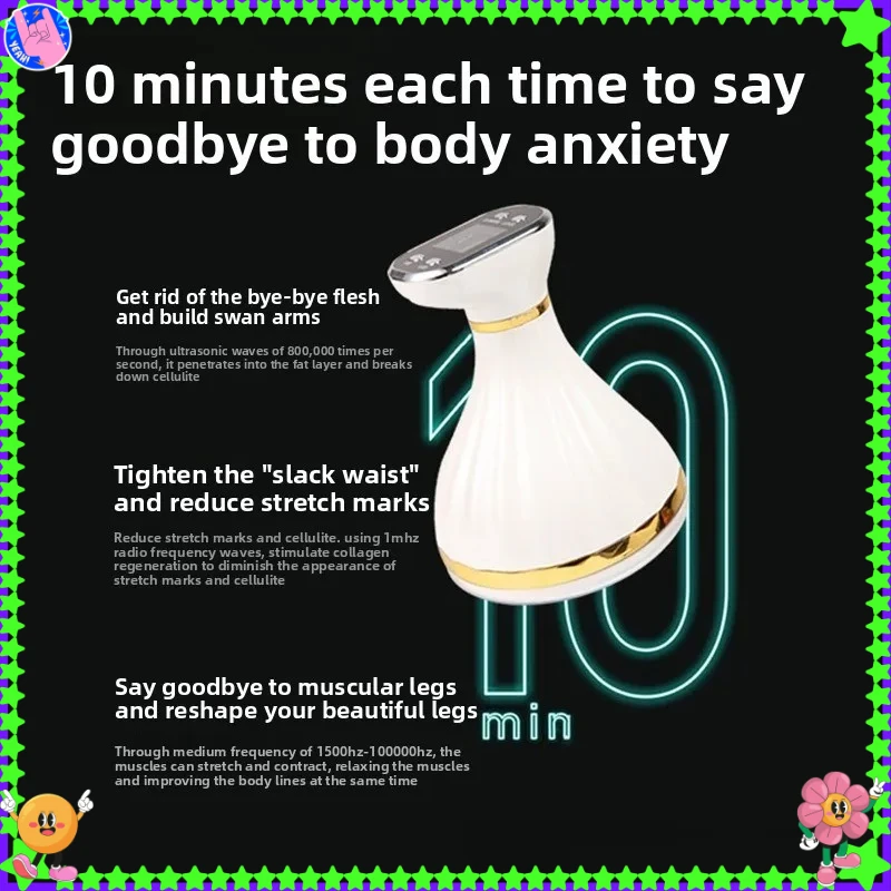 

Бестселлер, ультразвуковое микротоковое вибрационное массажное оборудование для похудения, инструмент для похудения 7-в-1