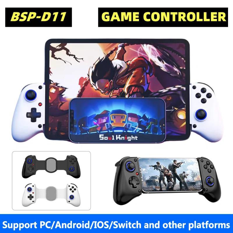 BSP-D11 Stretching Game Controller For SWITCH/Android/Apple IOS Tablet For PS3/PS4/XBOX Wireless Gamepad Streaming