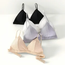Cotton Bras For Women Push-Up Brassiere Sexy Lingerie Padded Solid Bralette Female Non-wire Breathable Underwear Comfy Intimates