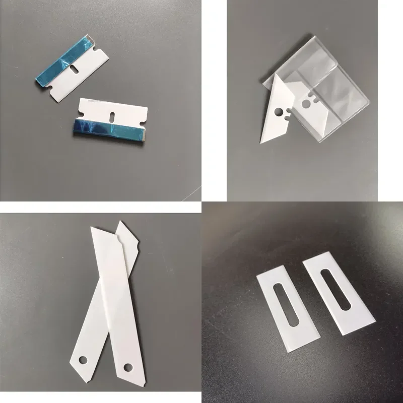 Custom Drawing Services 100 PCS 39*19*0.4 Scraper Blade Ceramic Razor Blade