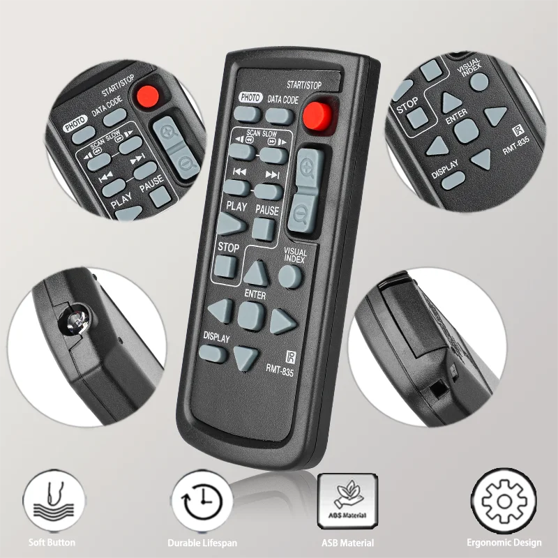 RMT-835 For Sony Remote Control Replacement , For Sony Camcorder HDR-PJ580E PJ790E PJ820E CX900E XR350 CX370 PJ760 CX760