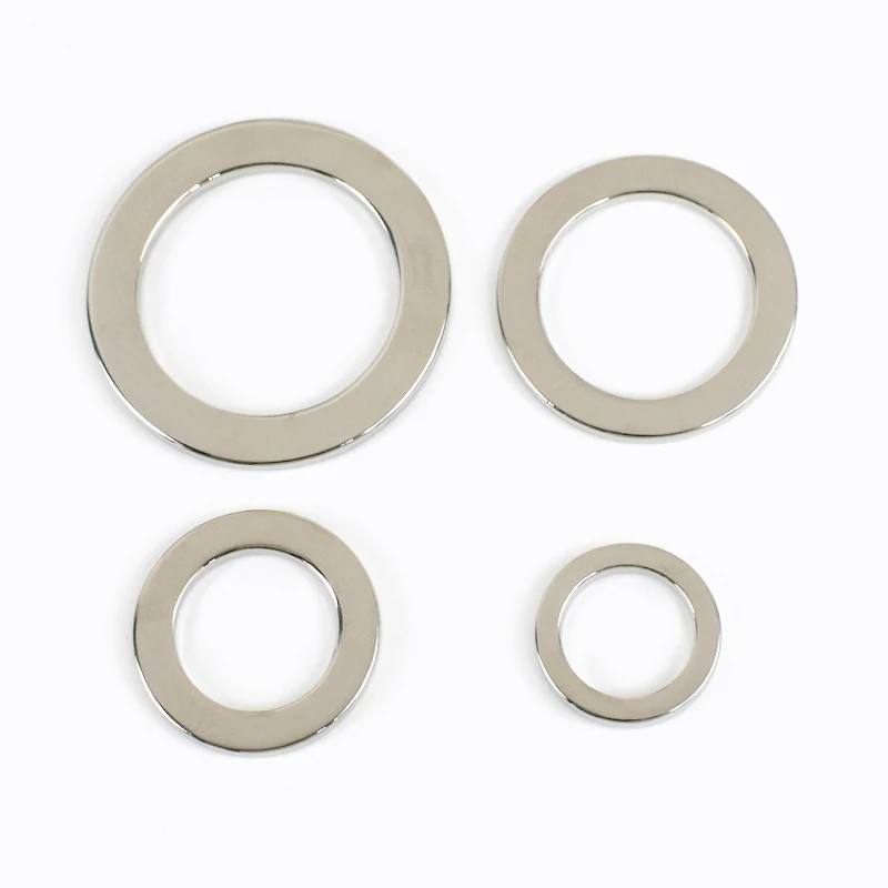 10pcs 15/19/31mm flache Metall-O-Ring-Schnallen für Taschen riemen Gurtband Ketten verschluss Handtasche Gürtel Haken Schlaufe DIY Hardware-Zubehör