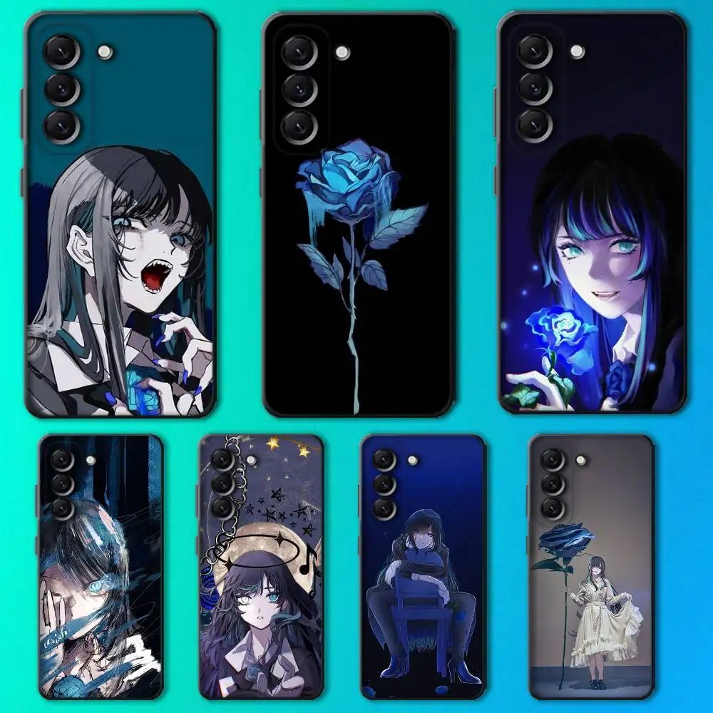 

Ado Kyogen X Uta Phone Case For Samsung Galaxy A13,A21s,A22,A31,A32,A52,A53,A71,A80,Soft Black Shell