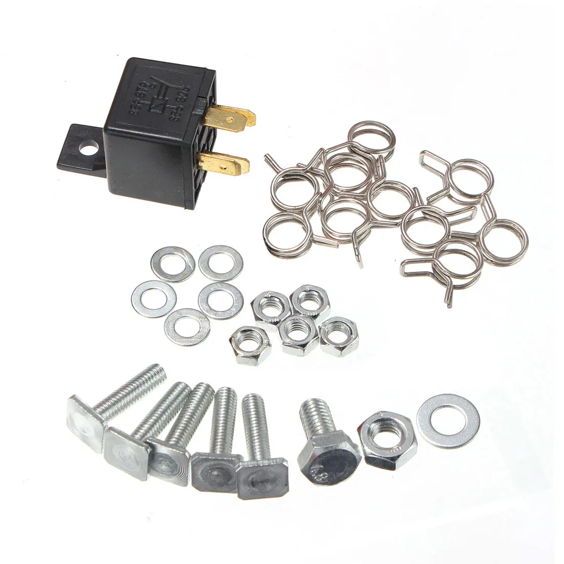 Black 5-Trumpet Air Horn Compressor Universal 12V 125dB DIXIE Musical Air Horn Dukes of Hazzard General-Lee Car Truck Boat