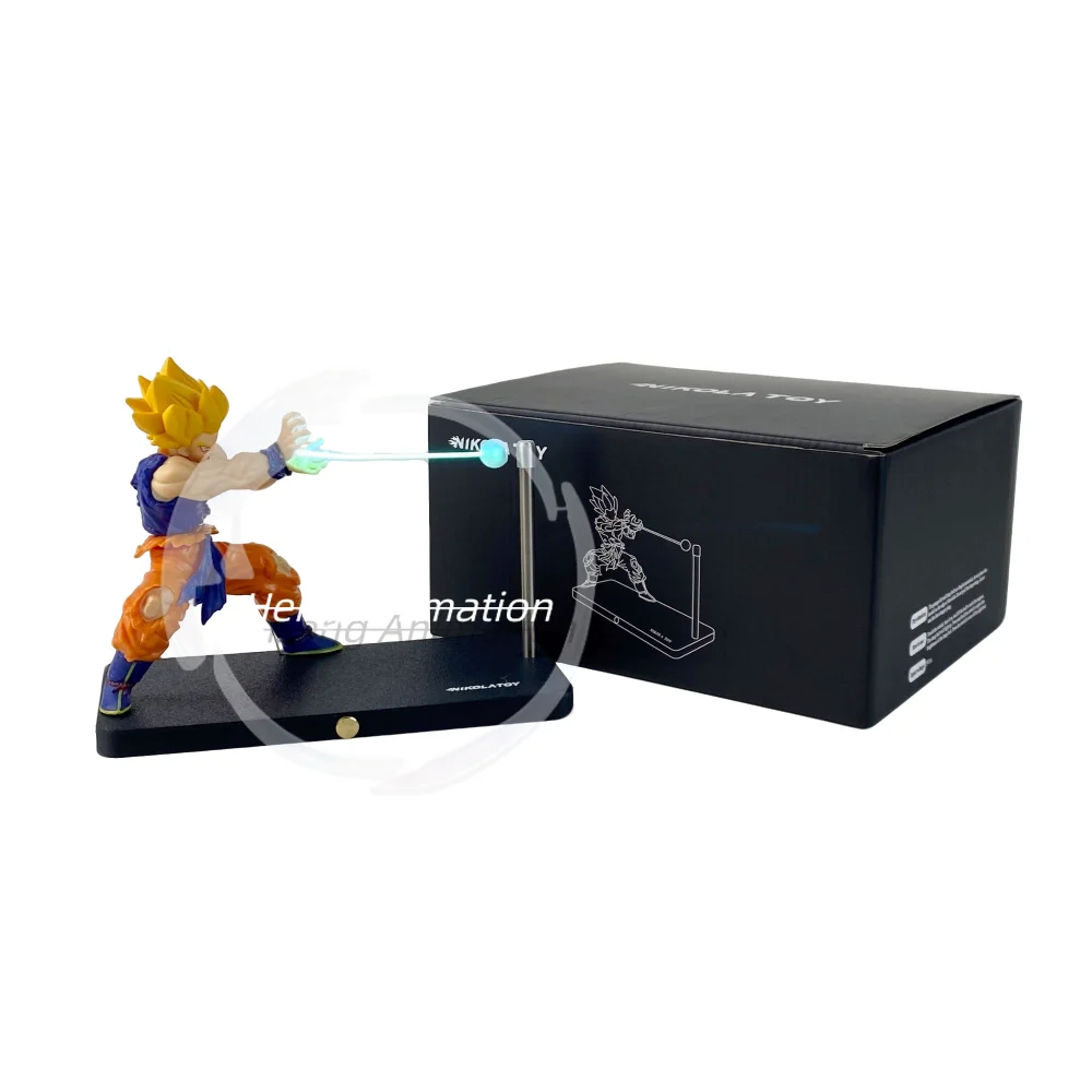 

NIKOLATOY Dragon Ball Peripherals Creative Kamehameha Magnetic Goku Ambience Night Light Decoration Ornament