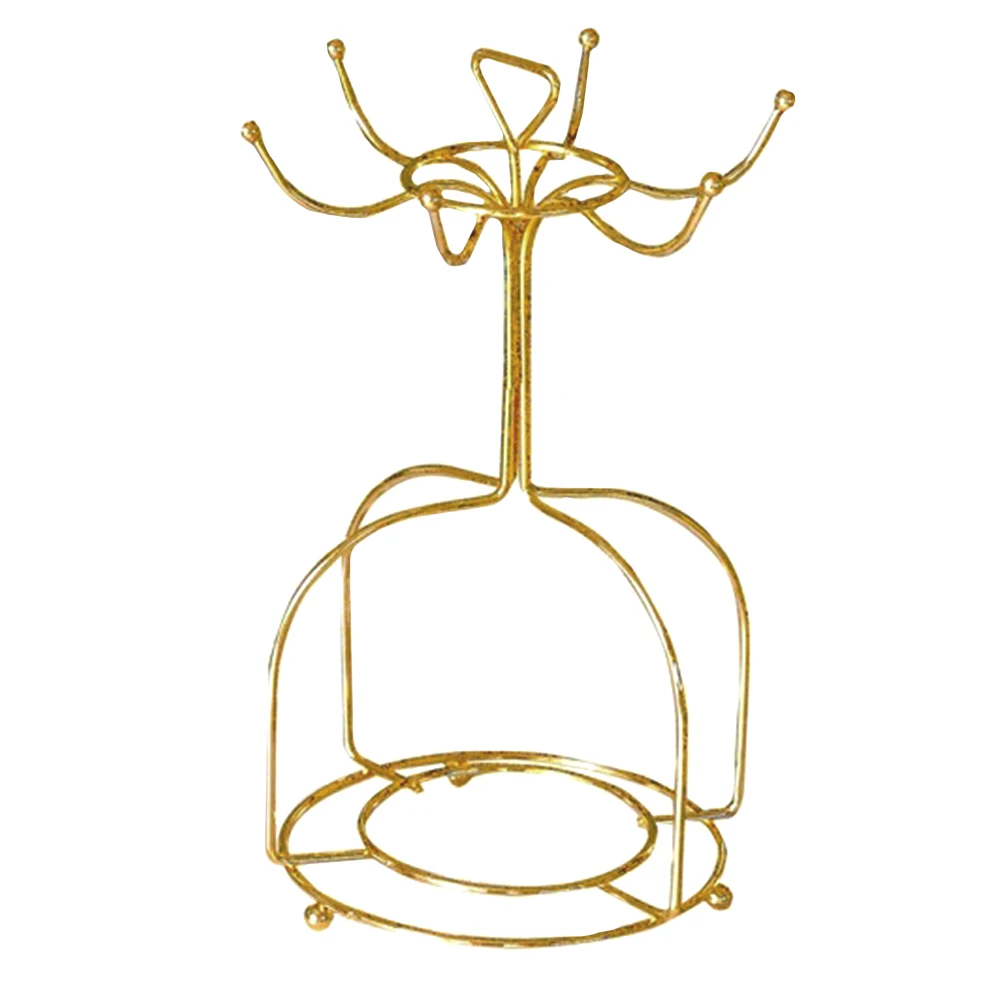 

Iron Art Mug Rack Kitchen Coffee Tea Cup ganizer St Removable Vintage Metal Display Hanger Storage Dryer Practical Table Top