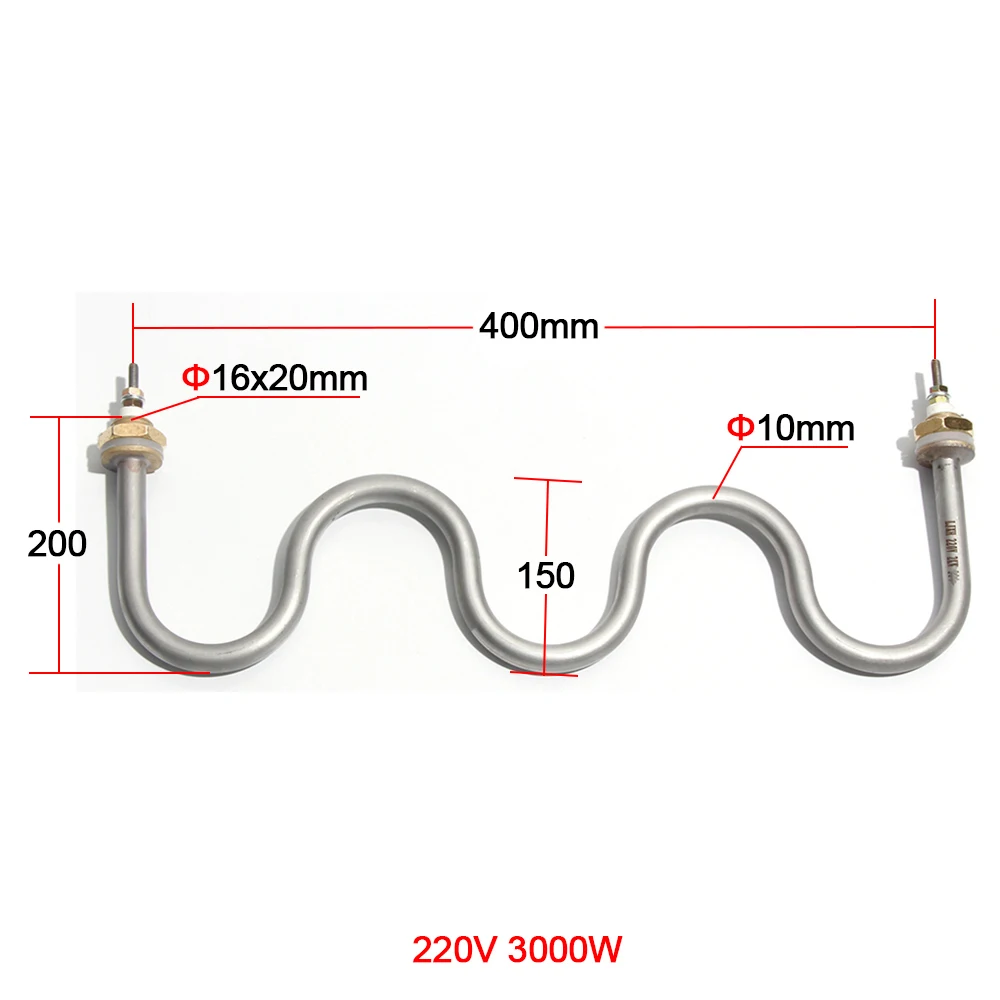 LUJINXUN عنصر التدفئة الكهربائية 220 فولت 2KW 2.5KW 3KW أنبوب سخان لطاولة العزل متعددة الوظائف ، شاحنة الوجبات السريعة W نوع
