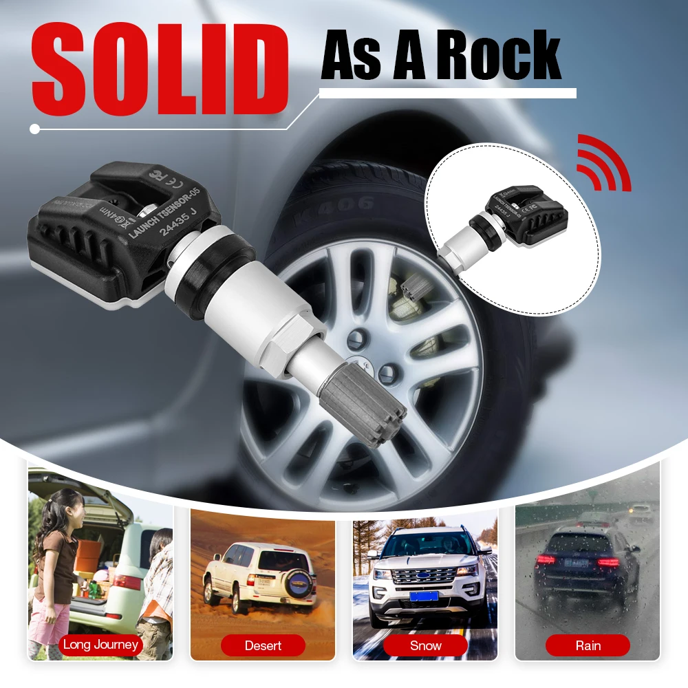 LAUNCH FR Sensor 433 315MHZ TPMS Sensor 4pcs/lot Tire Repair Tool Scanner Tire Pressure Monitor Tester Programming FR-Sensor