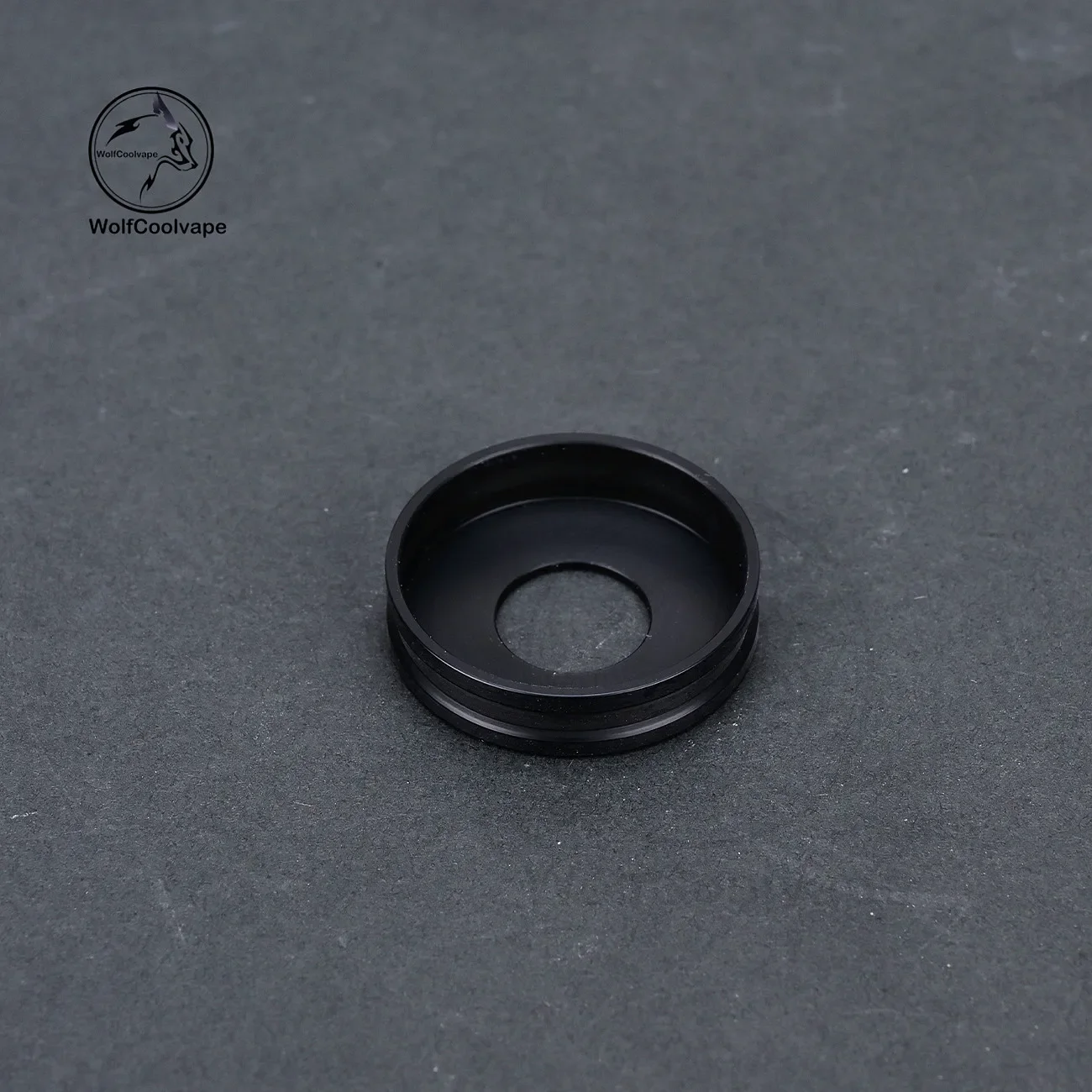 wolfcoolvape 2pcs 24mm Slant Ring 415 Style Stainless Steel Mod Adapter for 510 RTA RDA Vape Atomizer Silver Finish