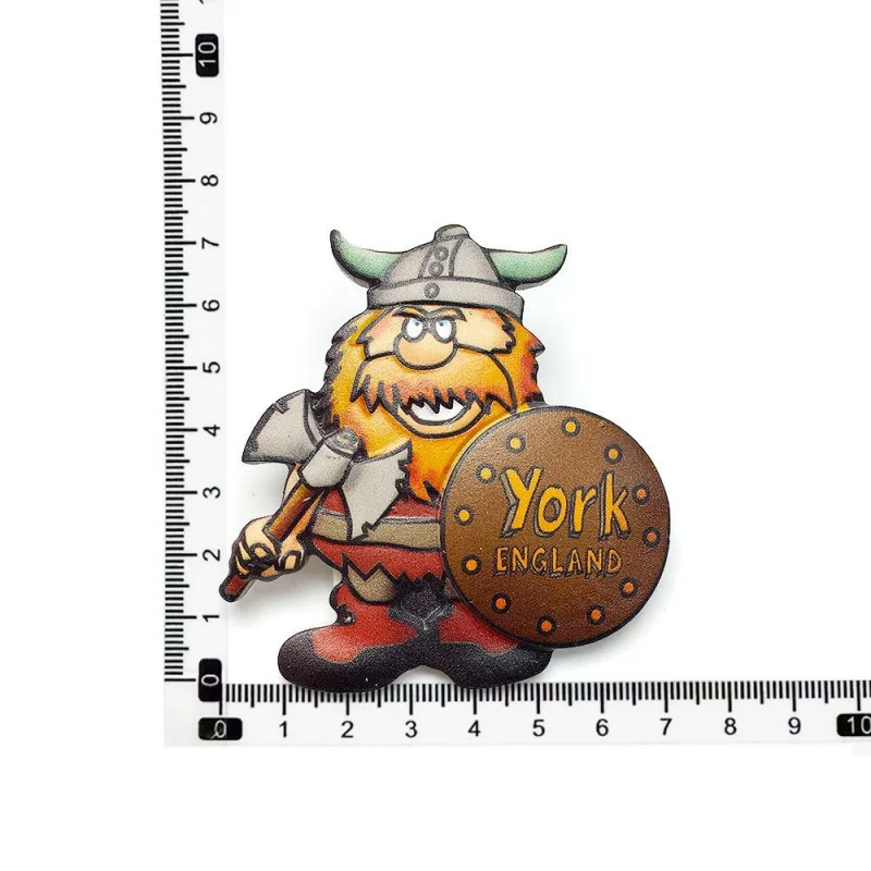 

British York Viking Cartoon Animation Letter Shape Kitchen Decoration Personalized Crafts Magnetic Refrigerator Sticker