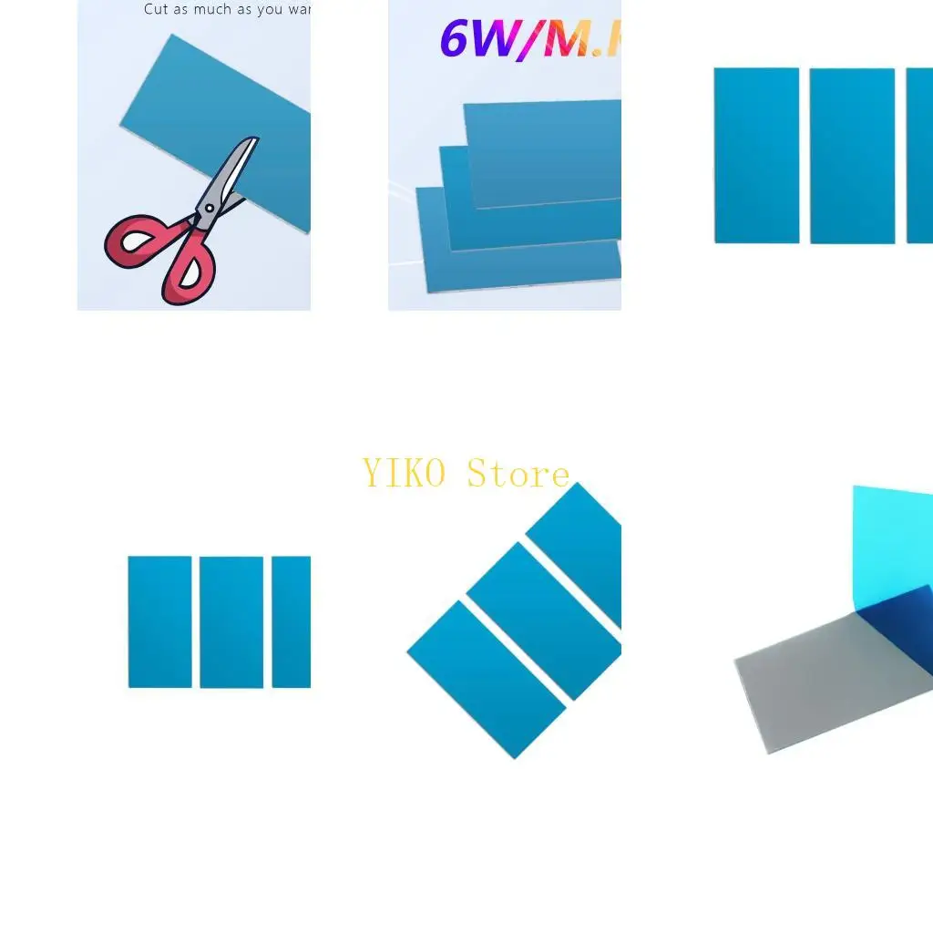 

K32C 3 шт., 6,0 Вт/мК, термопрокладка, радиатор для графического процессора, охлаждающий проводящий силиконовый коврик