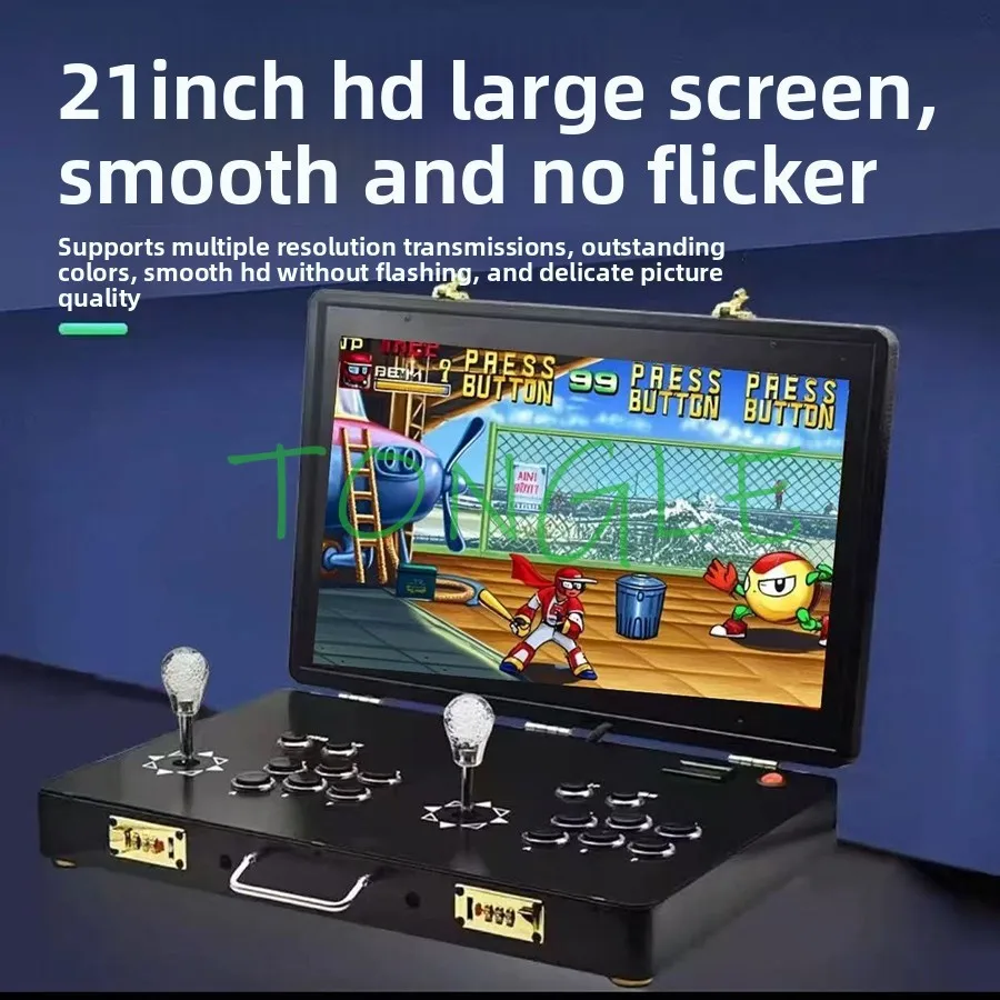

21 Inch LCD Video Game Console PANDORA OS 30000 In 1 Motherboard To TV Retropie Mini Machine 2 Players Arcade Stick