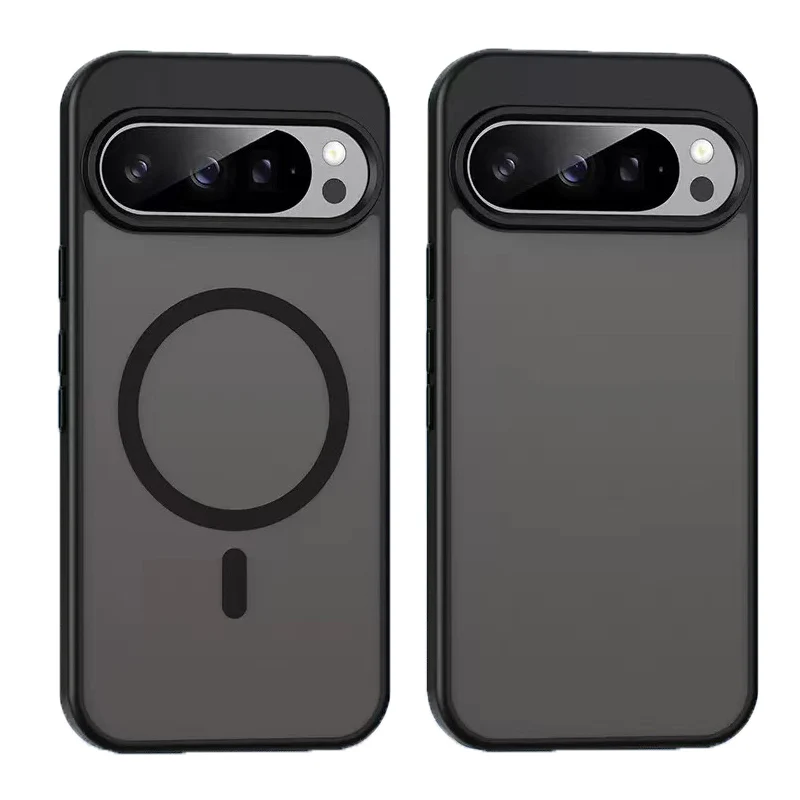 Matt-transparente magnetische Hülle für Magsafe für Google Pixel 11 10 7 8 9 Pro XL A 10A 9A 8A Macsafe Wireless Charge Armor Cover