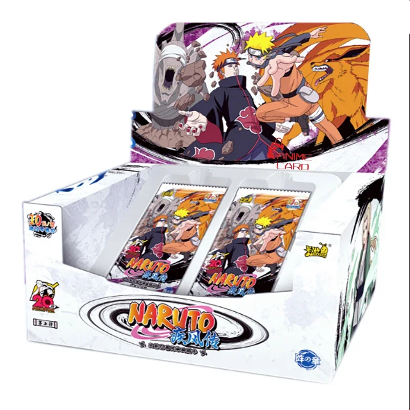 KAYOU-Cartas coleccionables de Naruto para niños, vórtice, Anime, fiesta, juguetes de juego, colección de álbumes, regalo para niños, cajas de