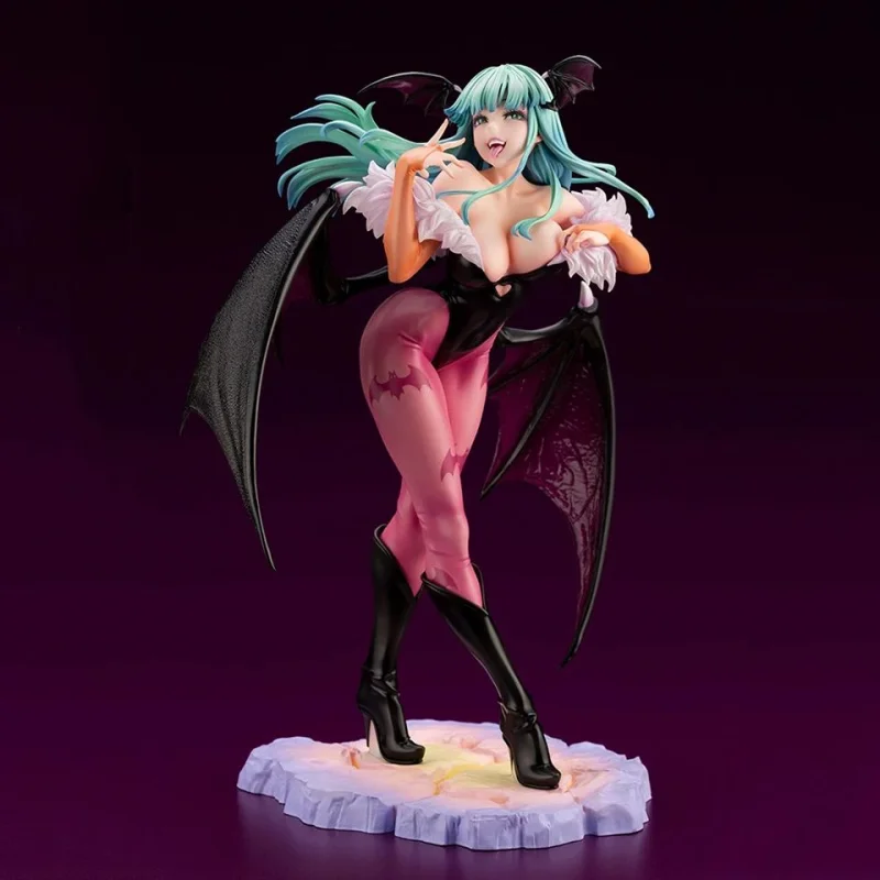 In Stock Kotobukiya Vampire Dsrkstalkers Morrigan 1/7 Complete Soft Vinyl Figure Anime Action Model Collectible Toys Gift