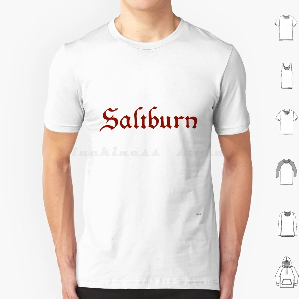 Camiseta con Logo de Saltburn para hombre y mujer, Camiseta de algodón con estampado artesanal de Saltburn Jacob Elordi Barry Keoghan Esmeralda Fennell Rosamund Pike Felix Oliver