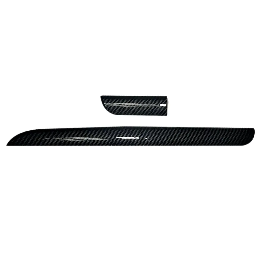 Dashboard Strip Panel Trim Cover Fit For Subaru Forester 2013-2015  Glossy Carbon Fiber Black Style ABS