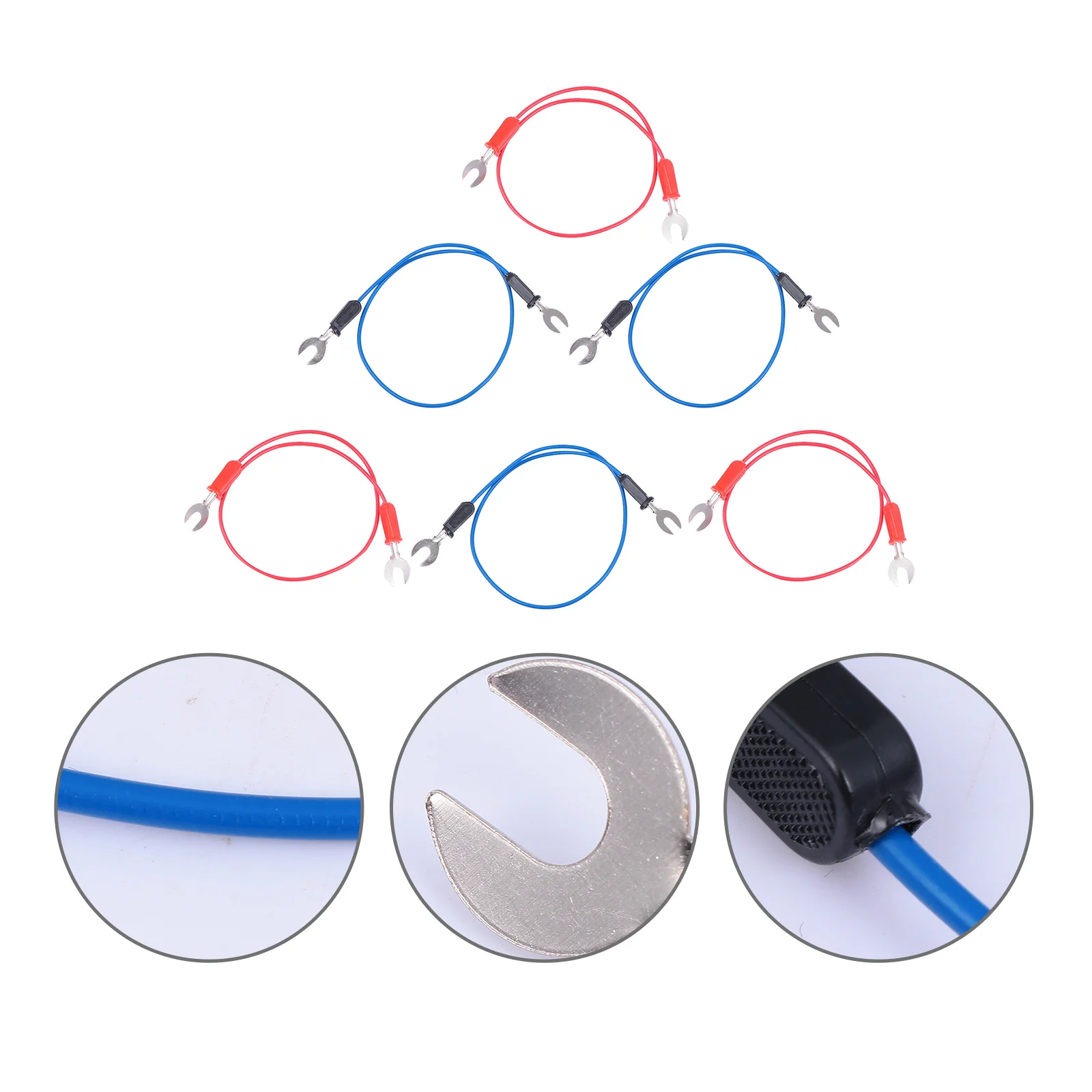 

6Pcs U-Shaped Fork Wire Reliable Line for Physics Teaching Laboratory Experiment Kids Learning Educational Tool