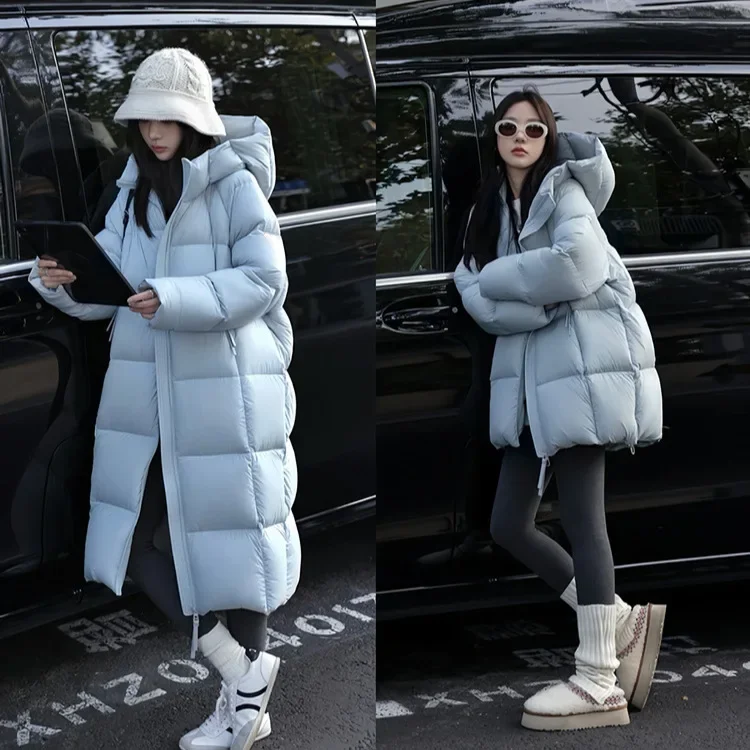

Ultra-light Puffer Jacket with 90% Duck Down, Warm Thickened Hooded Coat for Women | Long & Short Styles Winter Parka