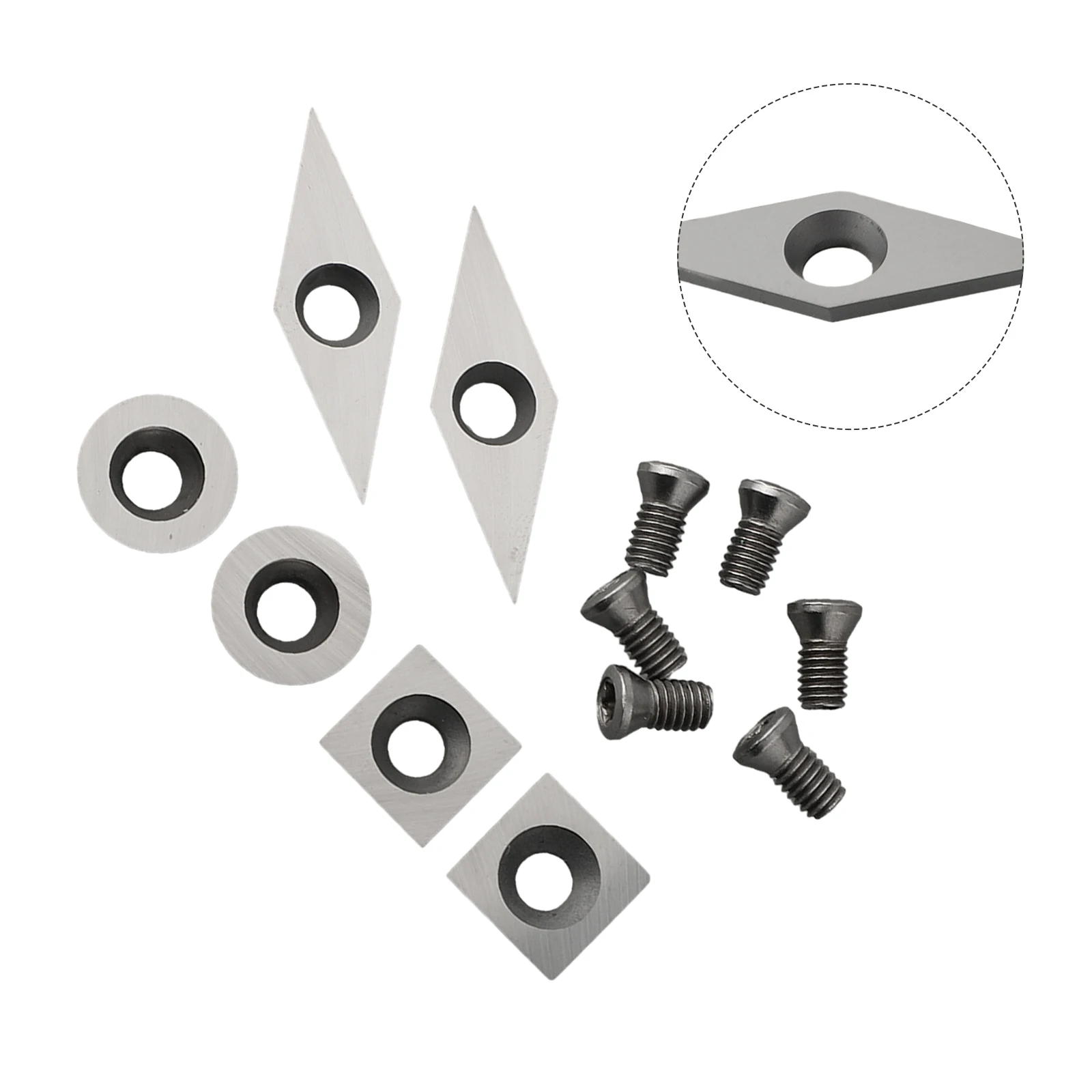 Blade Screws Diamond/Square/Round Milling Cutter Removement Silver Spiral Standard Countersink Woodworking Brand New