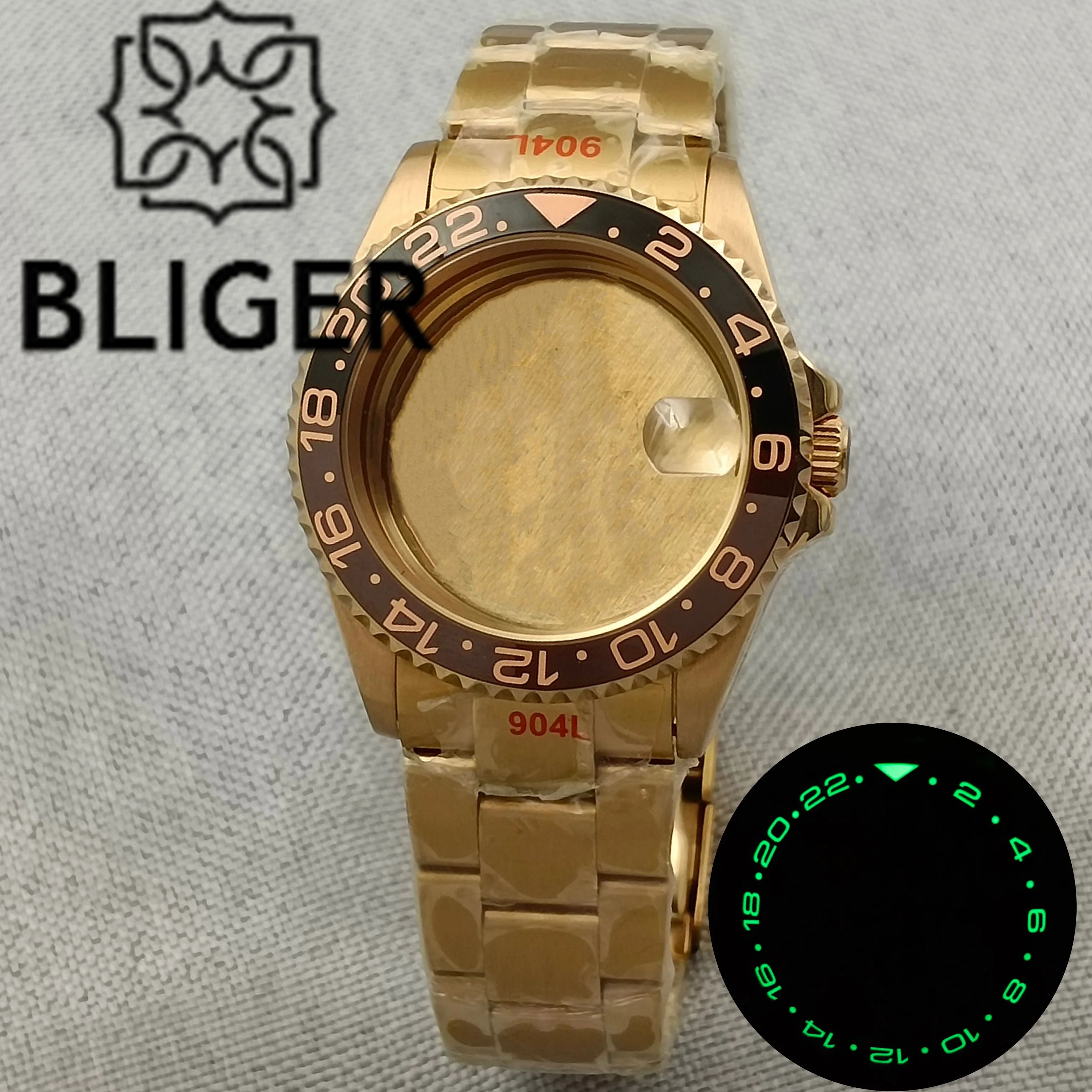 

Корпус часов BLIGER 36 мм/38 мм Rootbeer, сапфировое стекло, подходит для механизмов NH34, NH36, NH38, водонепроницаемость 100 м, цельный нержавеющий стальной вращающийся безель.