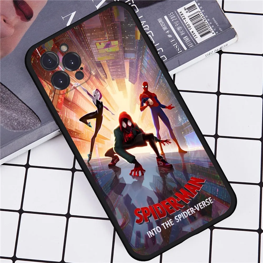 S-Spiderman Phone Case for iPhone 16 15 8 7 6 6S Plus X SE XR XS 14 11 12 13 Mini Pro Max Mobile Case