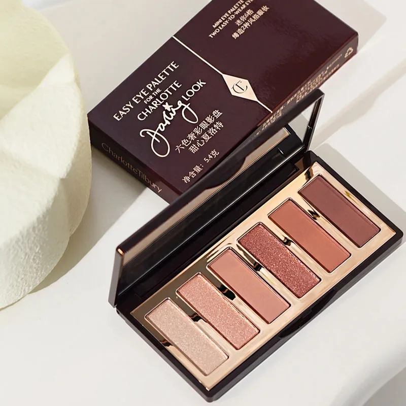 Paleta de Sombras de Ojos Portátil de Lujo Charlotte Tilbury, 6 Colores, 8.2g, Acabado Mate y Perlado, Serie de Colores Naturales, Maquillaje de Ojos
