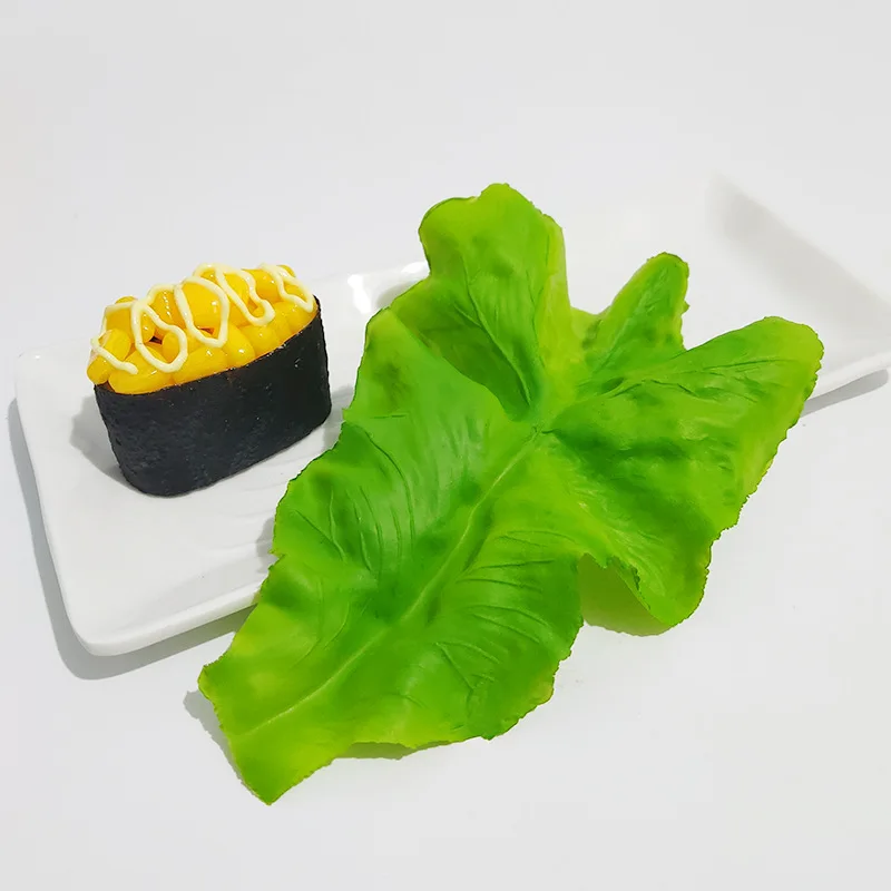 Simulation Lettuce Leaves Vegetable Imitation Model Cabbage PVC Green Vegetables Plastic Food Ornaments Agritainment Decoration