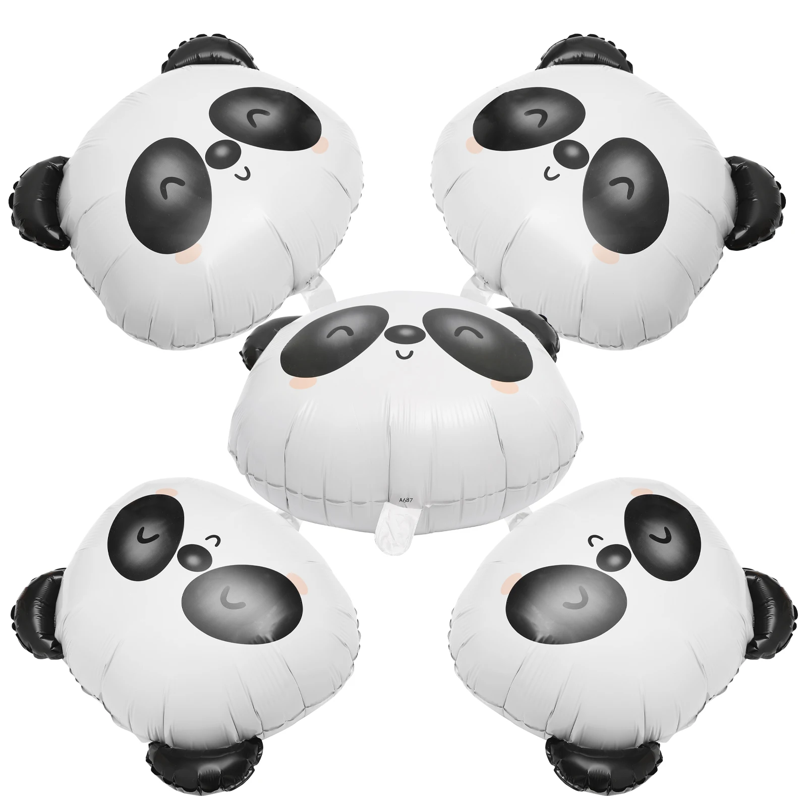

5pcs Panda Balloon Cartoon Animal Aluminum Film Inflatable Cute Panda Birthday Party Supplies Decorations for Kids Girls
