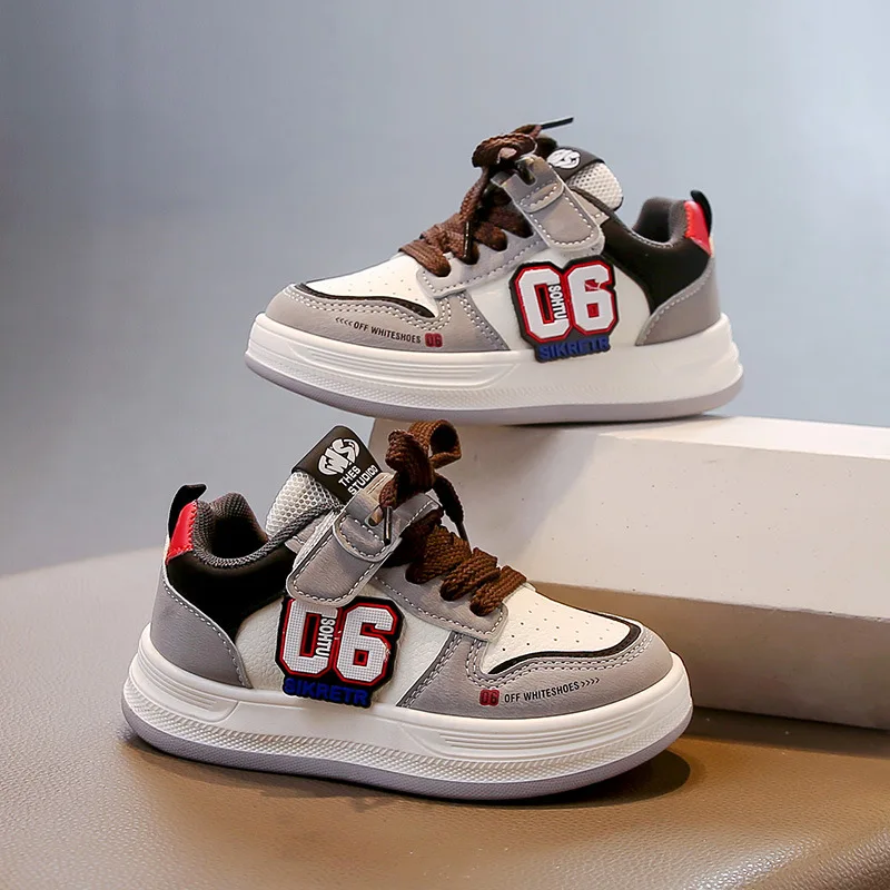 Zapatillas bajas para correr para niños, zapatillas de tenis informales gruesas y versátiles para niños y niñas, zapatillas antideslizantes para la escuela para niños y niñas