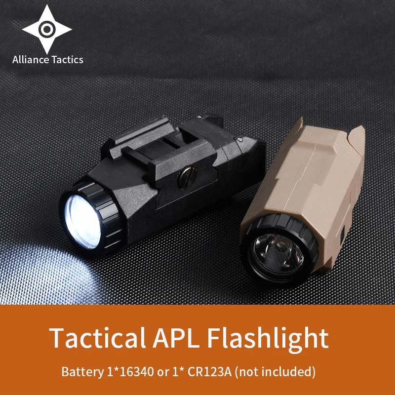 

WADSN Airsoft APL WML-G2 Pistol Tactical Flashlight Gun Scout Light 400lm Whitelight Strob For G17 G18 G19 Picatinny Rail Mount