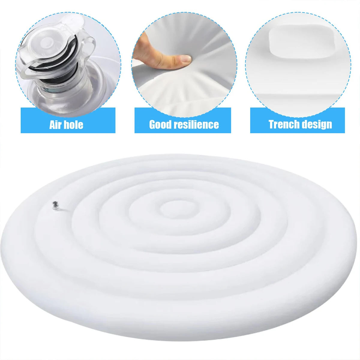 

Round Small 145cm Outdoor Hot Tub Coverinflatable Round Collapsible Swimming Pool Filler Dust Cover Thermal Cover