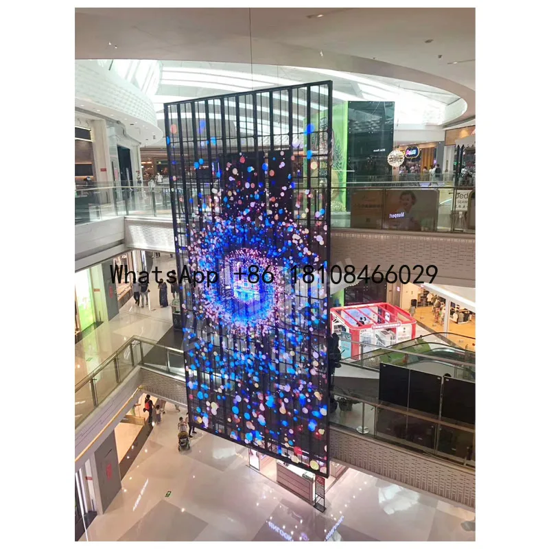 

Indoor Outdoor Transparent Glass Led Display Screen for HD Digital Video Wall in Shopping Mall Windows