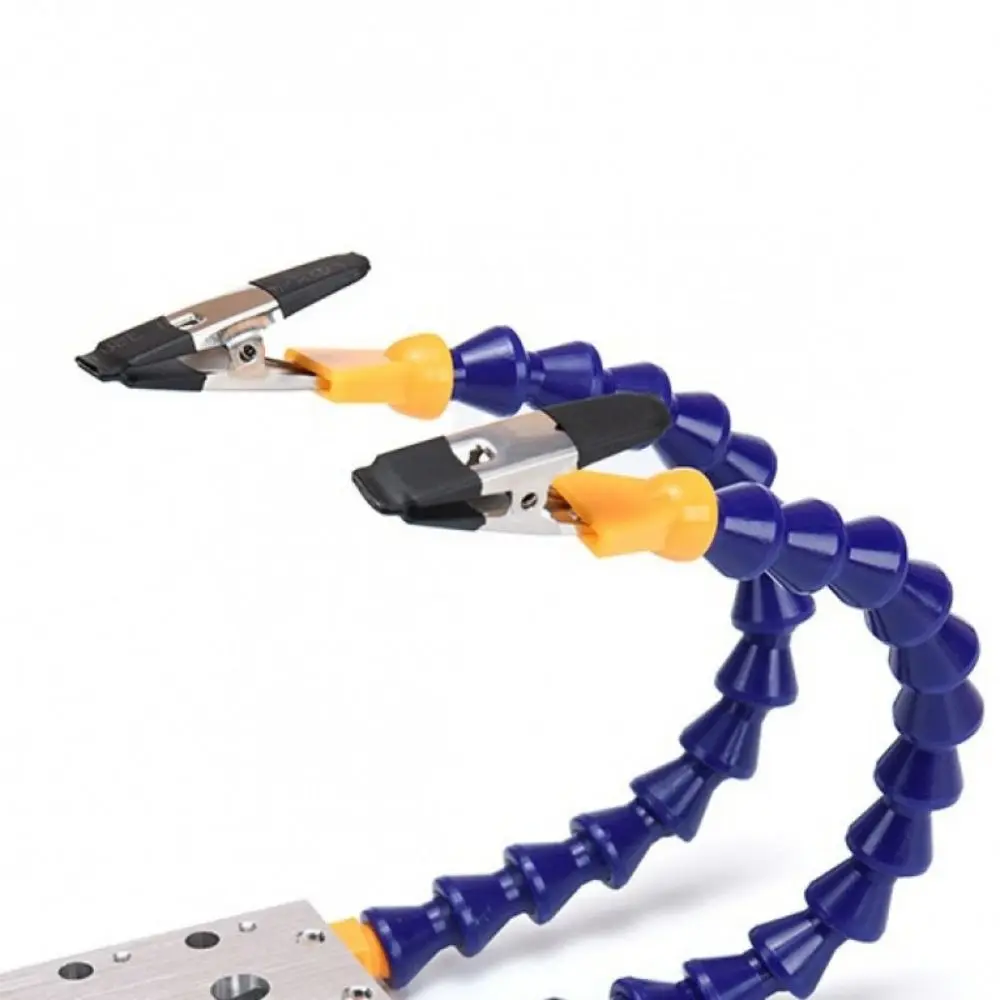 Octopus Design Welding Table Clamp 1-6 Arms Aluminum Alloy Base Soldering Helping Hands Adjustable Flexible Arm