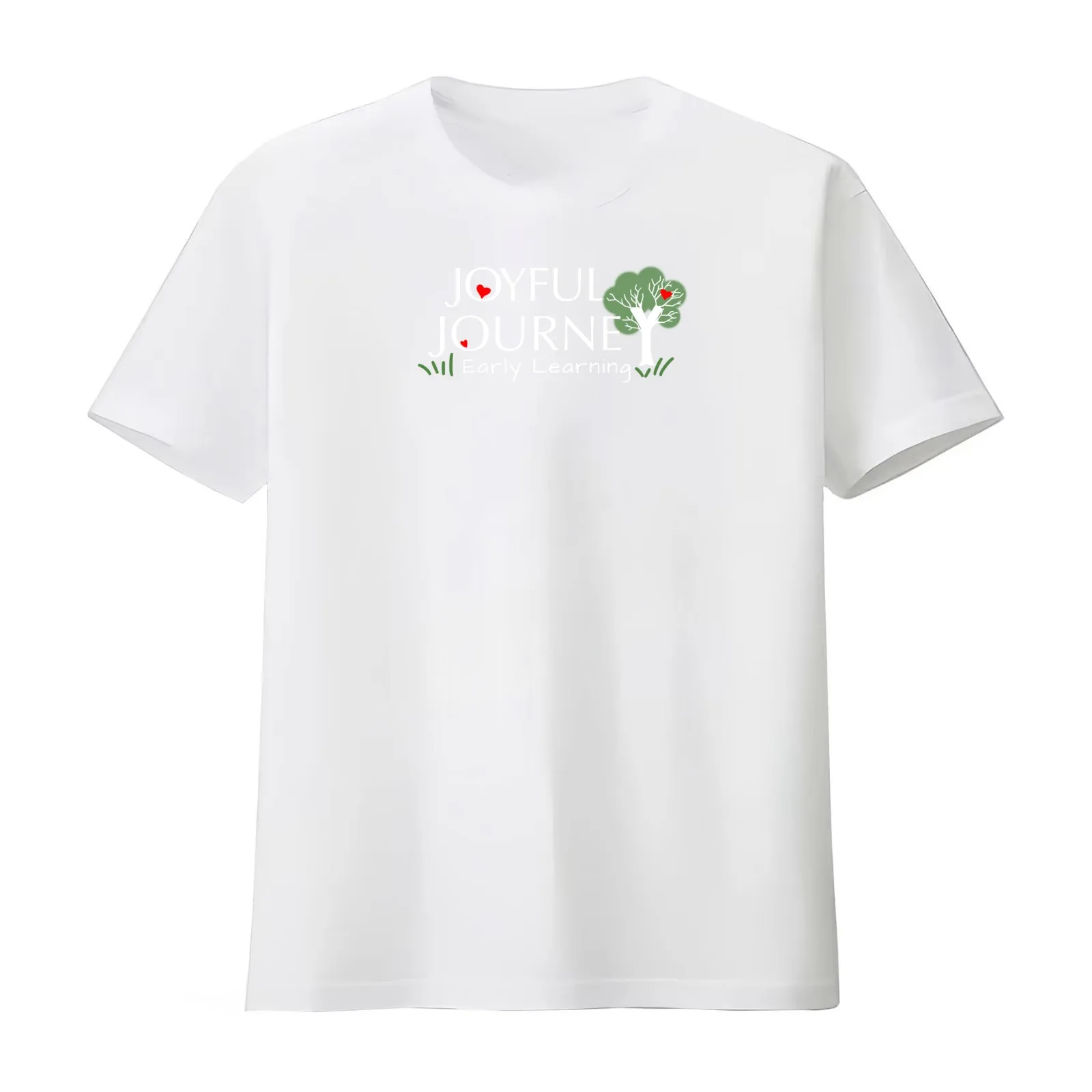 Joyful Journey Early Learning Logo T-Shirt Summer Casual Cotton Tee Oversized Streetwear Tops Vintage Graphic Print