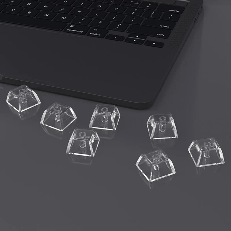 1.75u xda teclas branco jogo teclas cristal transparente para teclado mecânico dropsale