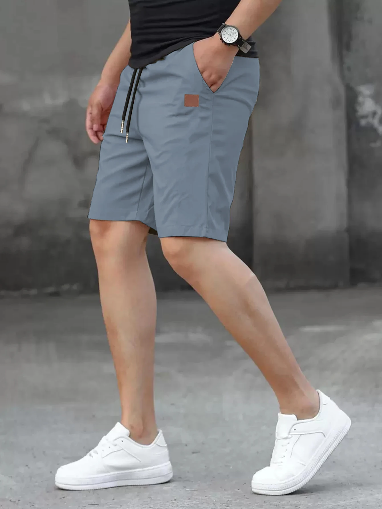 شورت كاجوال رجالي صيفي جديد، شورت برمودا، شورت للركض للياقة البدنية، شورت بخصر مطاطي عتيق #2