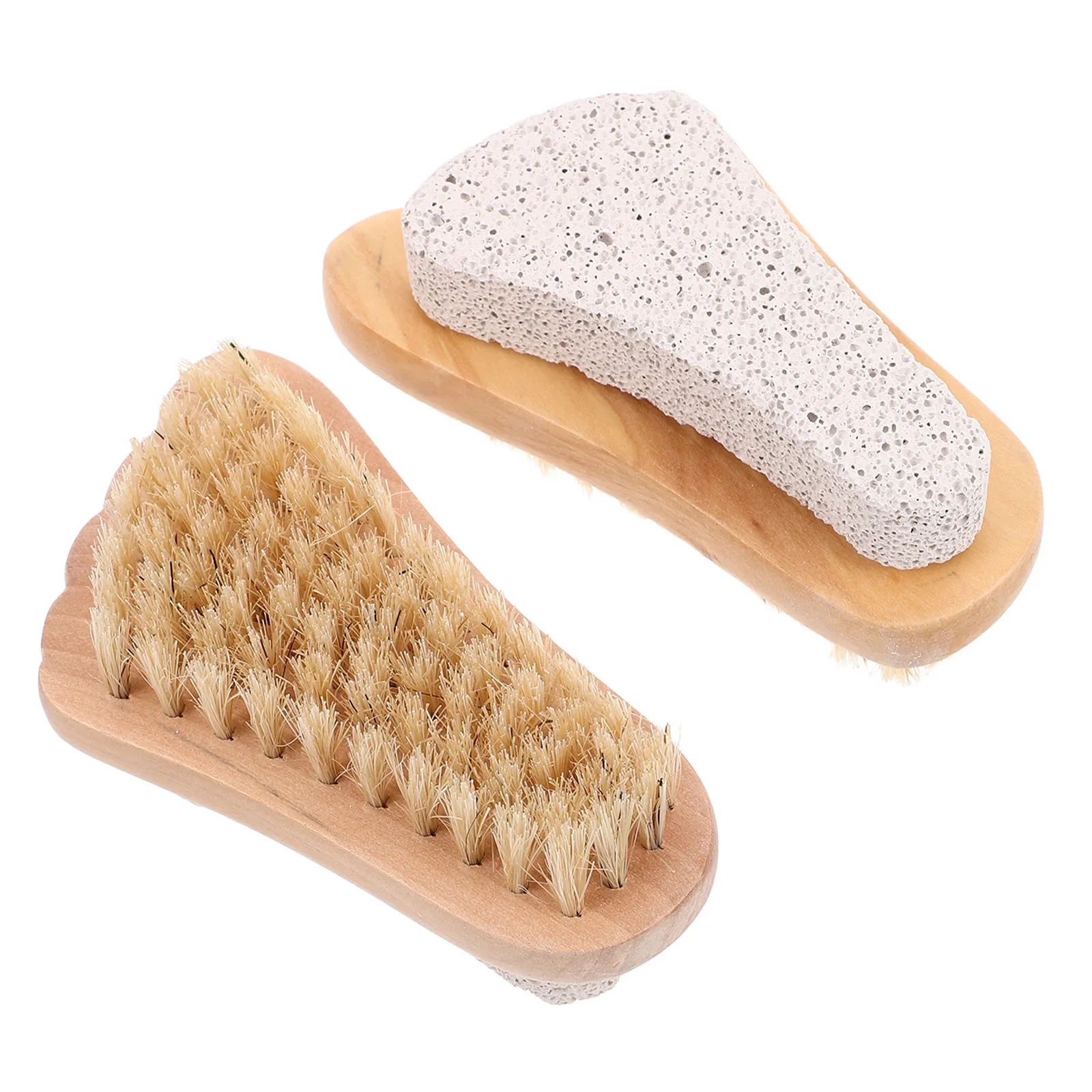 

2pcs Pumice Scrub Care Callus Removal Dead Skin Exfoliator Pedicure Tool Wet Dry Treatment Scrubber Brush Exfoliating Pumice