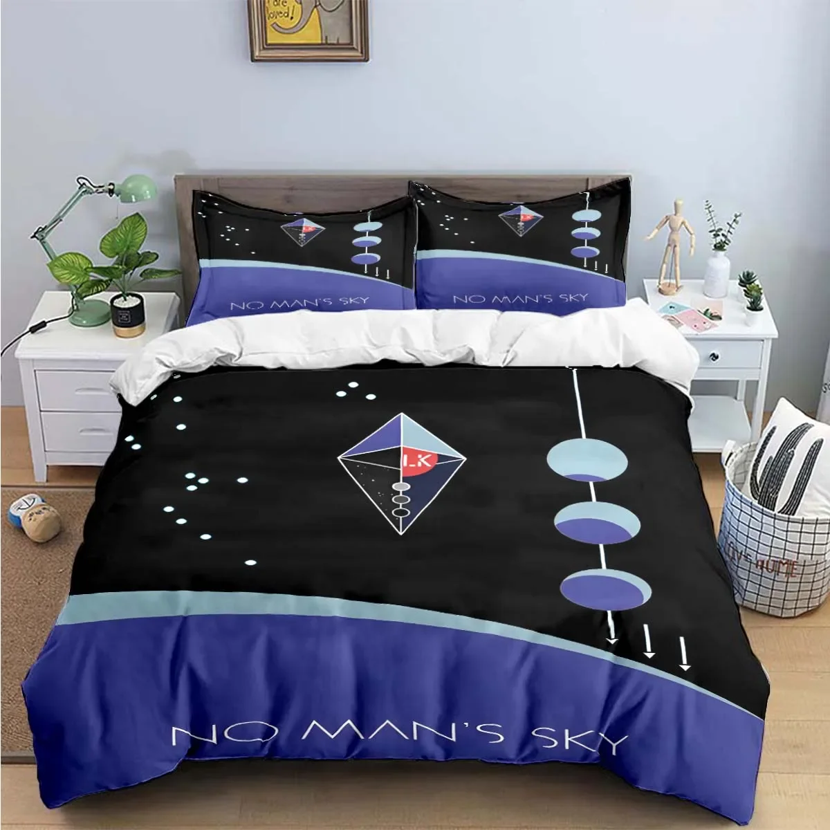 Fashion Anime 3D Game N-No-Man's-Sky Print Bedding Sets Bed Supplies Set Duvet Cover Bed Comforter Set Bedding Set Luxury Gift