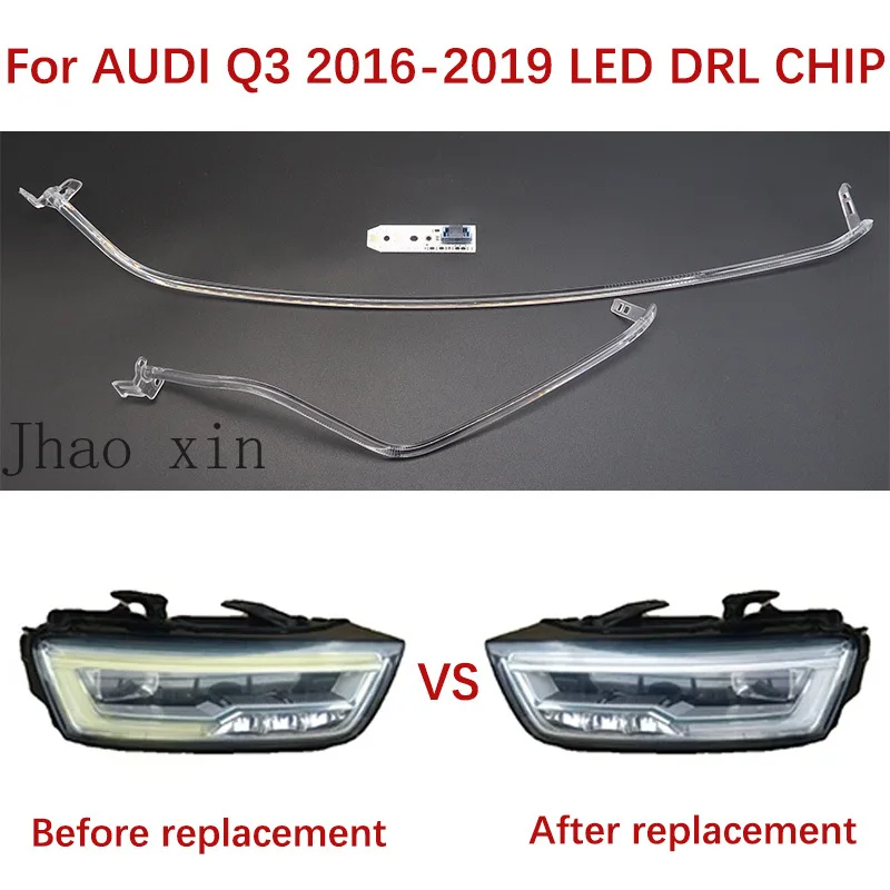 

Angel Eye Circuit Board Car Daytime Light DRL CHIP Lamp Tube Ballast Module for Audi Q3 2016-2019 LED White Light Automotive DRL