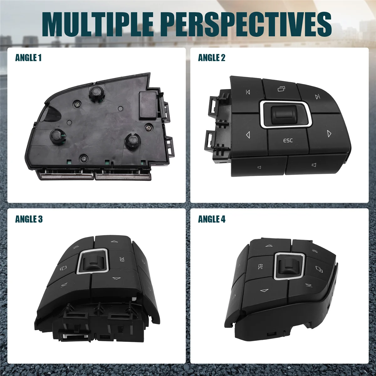 # مفتاح قائمة التحكم متعدد الوظائف للشاحنات 675P 22629276 الحق لشاحنات فولفو FM/FH 2005-2012 الولايات المتحدة (أسود) #4