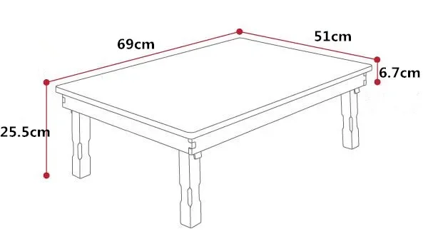 โบราณเกาหลีกาแฟชาตารางพับขาห้องนั่งเล่นสไตล์เอเชียพับเฟอร์นิเจอร์ชั้นแบบดั้งเดิมโต๊ะรับประทานอาหารไม้