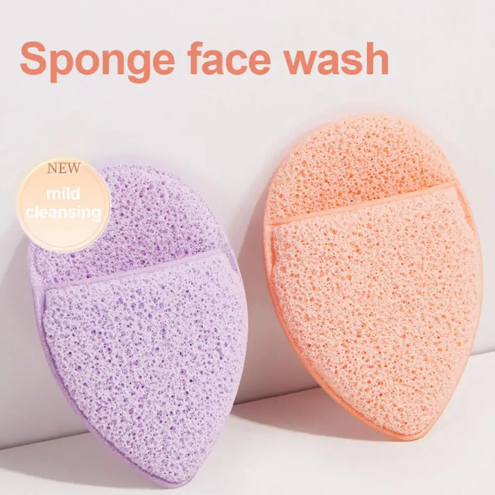 Face Wash Puff Konjac Facial Puff Effortless Makeup Removal Hydrating Sponge Gloves for Soft Waterdrop-shaped Face Wash