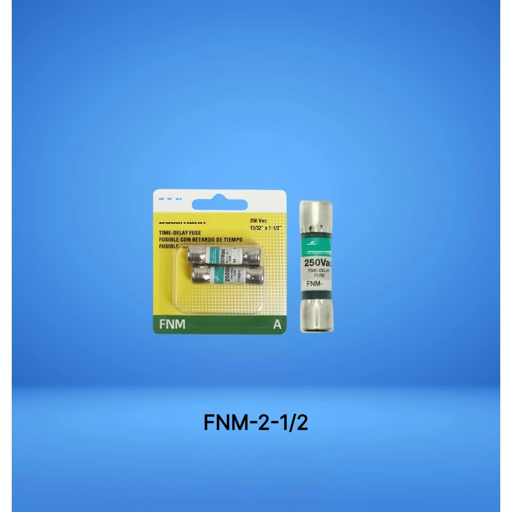 FNM-2-1/2 Time Delay Cartridge Fuse 2.5A 250VAC Circuit Protection 1PCS OEM