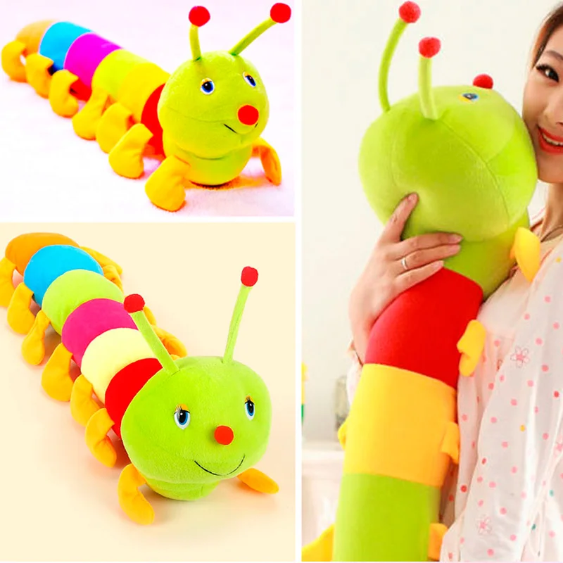

50 см Kawaii милая красочная гусеница плюшевая игрушка мягкие игрушки подушка для фиксации большая кукла- насекомое подарок на день Святого Валентина игрушки