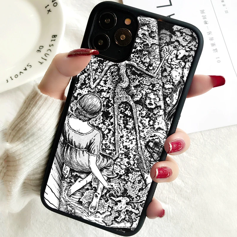 5 5S SE 2020 Phone Cover Case for iPhone 6 6S 7 8 PLUS X XS XR 11 12 13 MINI 14 PRO MAX Rubber Silicone Junji Ito Horror Manga