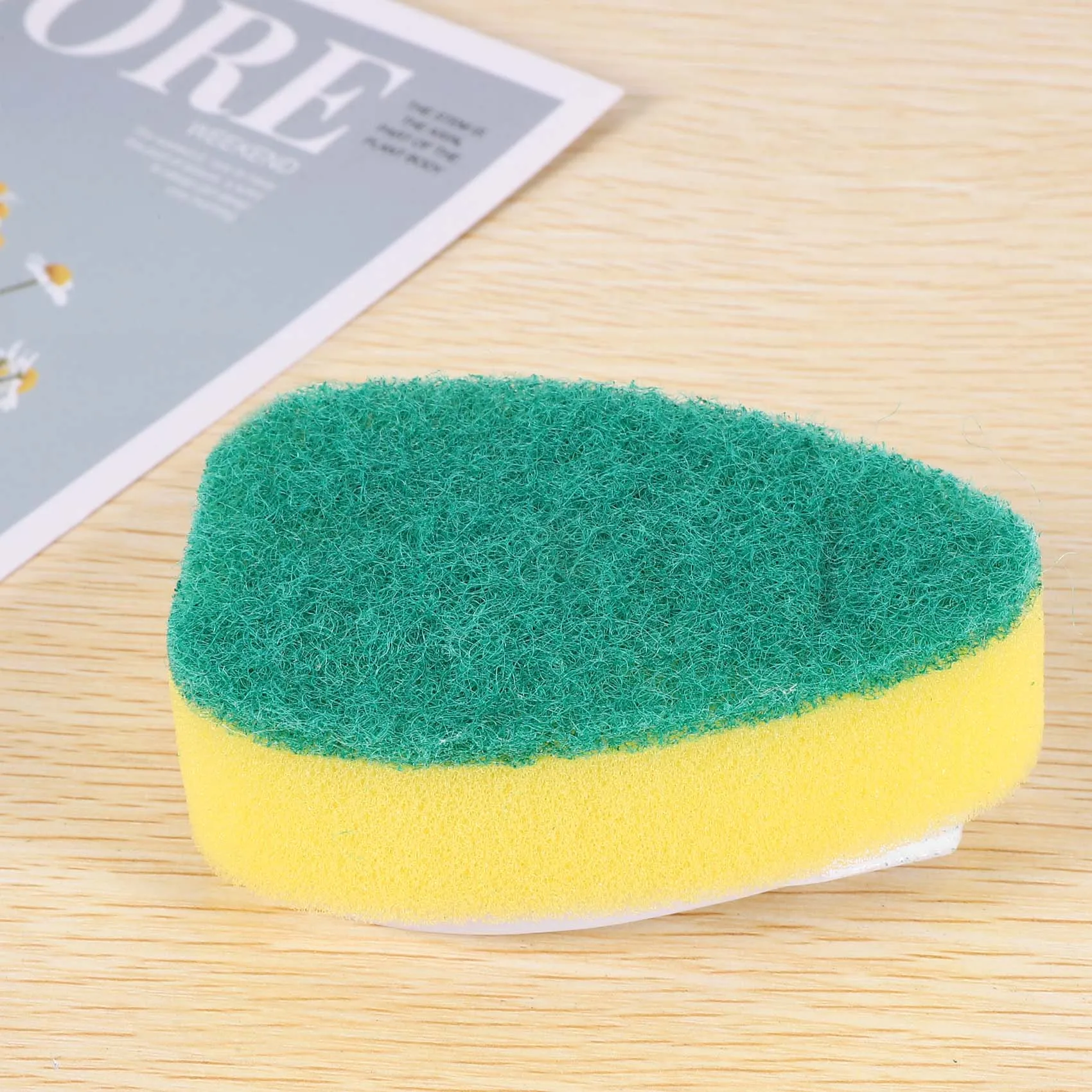 18 piezas de recambios de varita para platos, cabezales de esponja de repuesto, almohadillas de fregado, esponja de varita para platos de alta resistencia para limpieza de fregadero de cocina