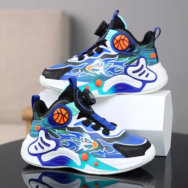 

Детские кроссовки для мальчиков, роскошные высокие кеды для баскетбола и спорта, для детей от 4 до 12 лет, кроссовки для бега
